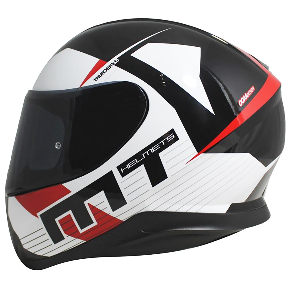 MT Helmets MT Thunder Ray Black/White/Red